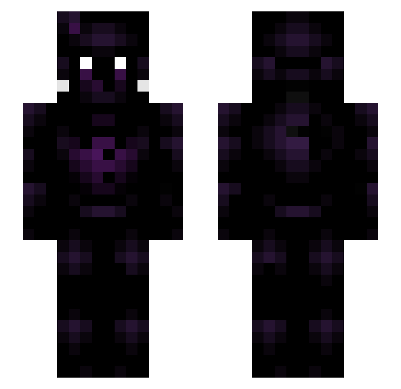 FullThrottle Minecraft skin, front and back view