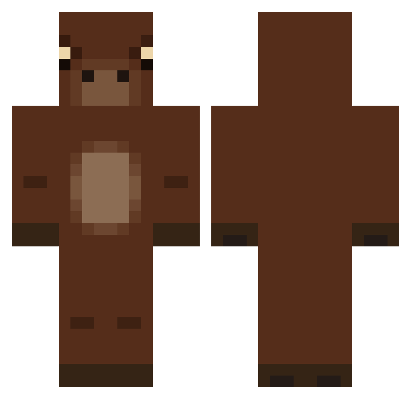 Th3B3stP1ay3r Minecraft skin, front and back view
