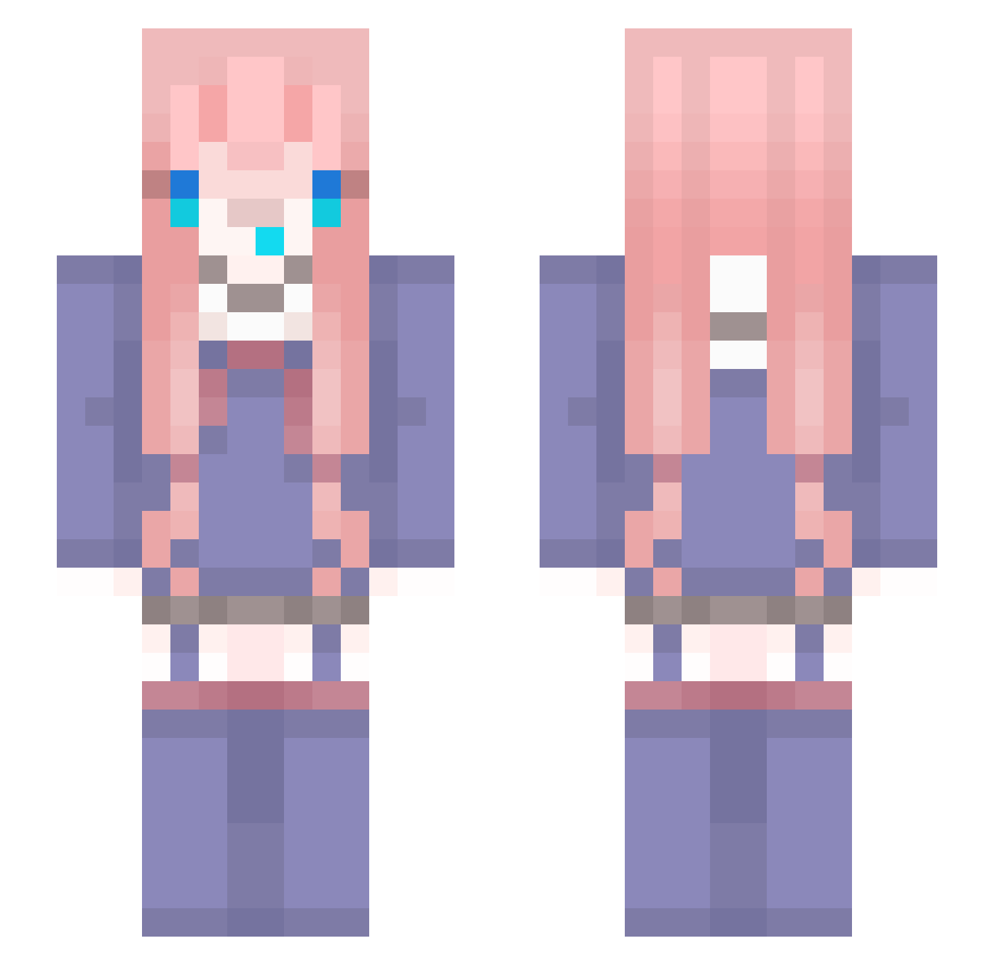 nanadragon_tw Minecraft skin, front and back view