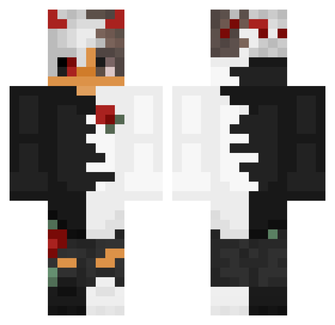 ReFleXzz_ Minecraft skin, front and back view