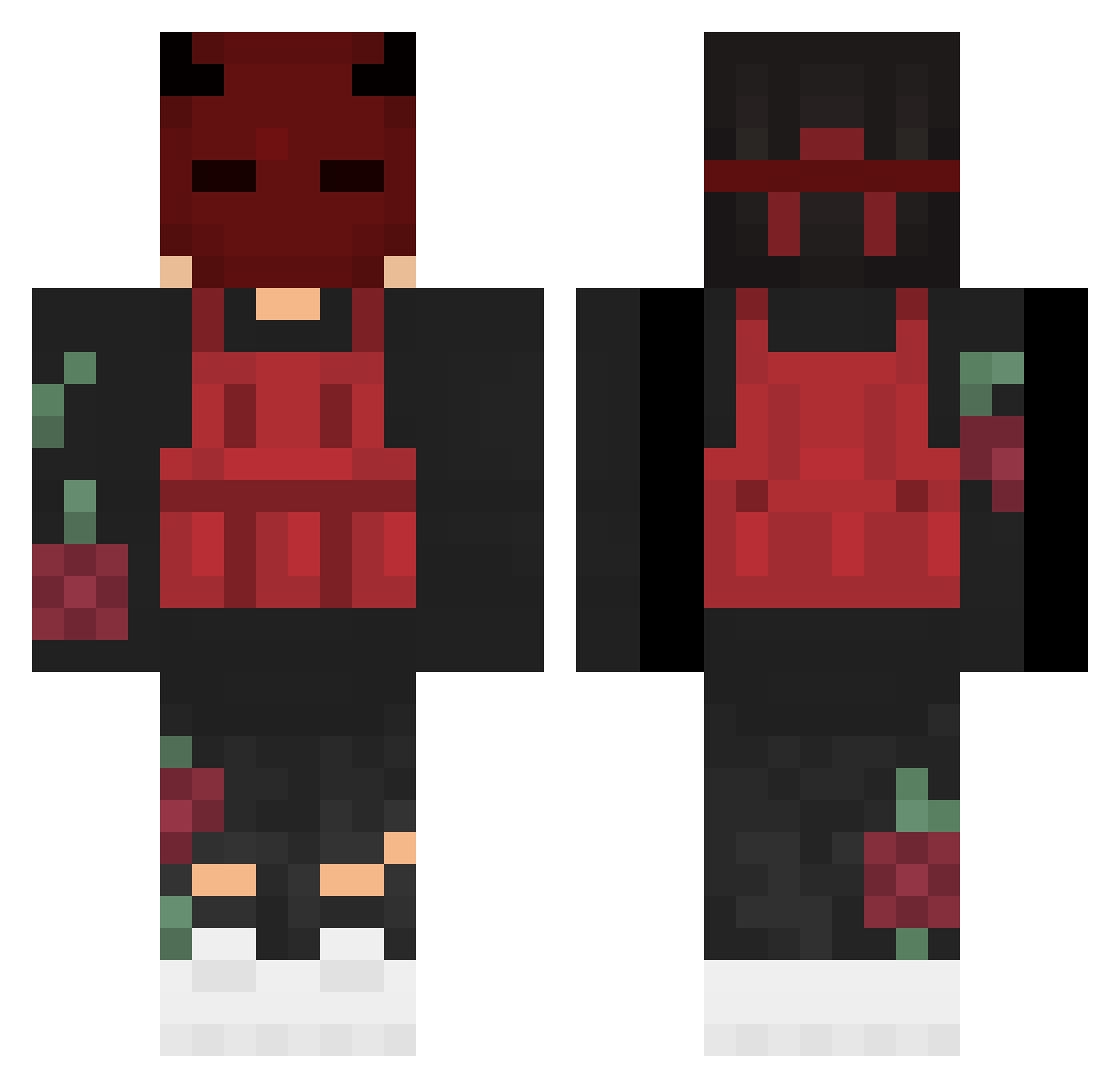 sketch_yt Minecraft skin, front and back view
