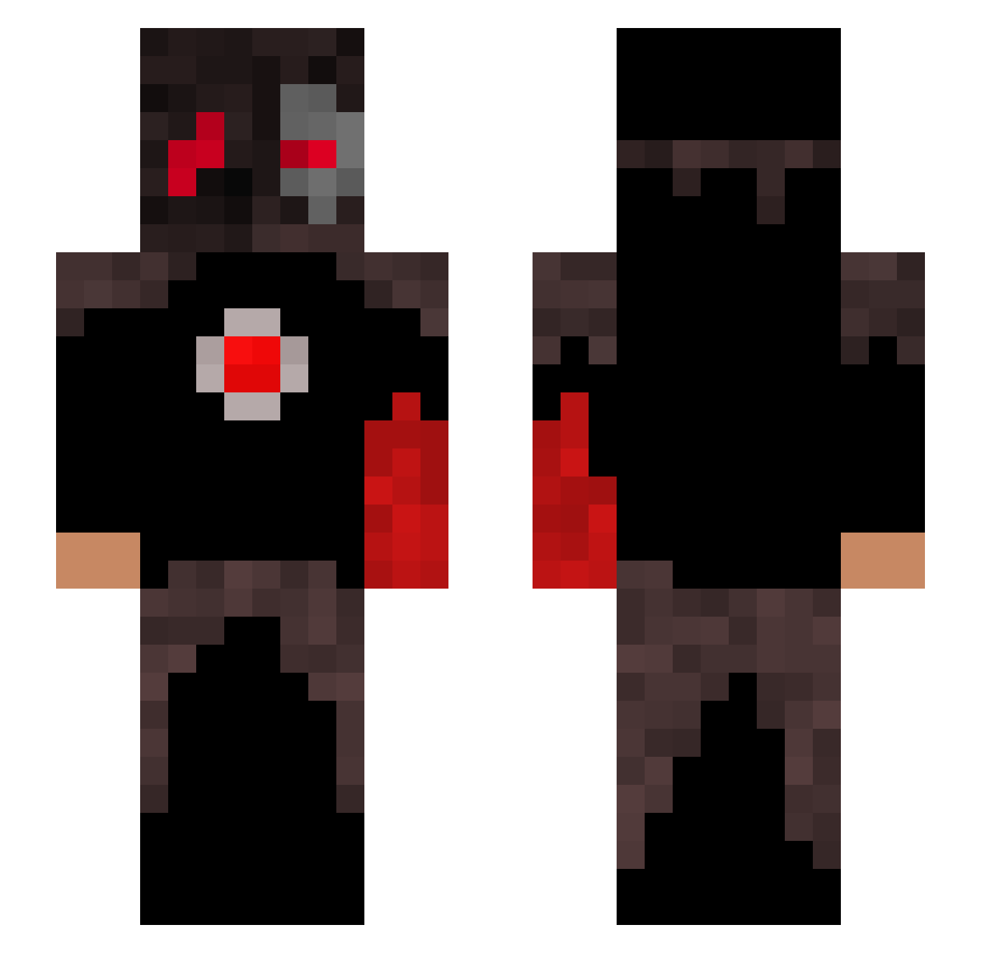 Dia_betes Minecraft skin, front and back view
