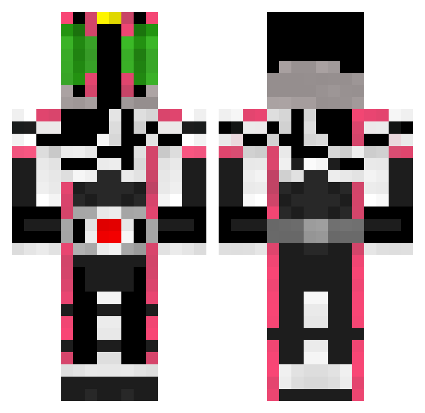Will537_ Minecraft skin, front and back view