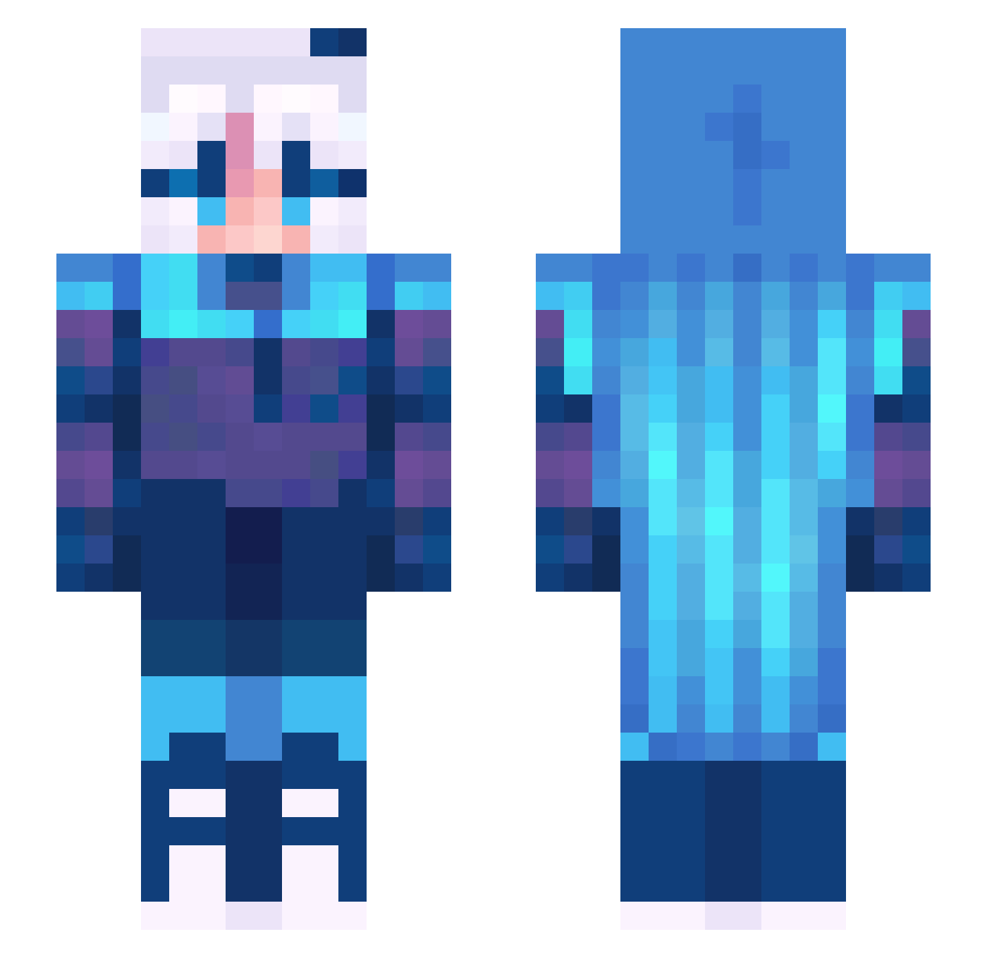 jack_nz Minecraft skin, front and back view