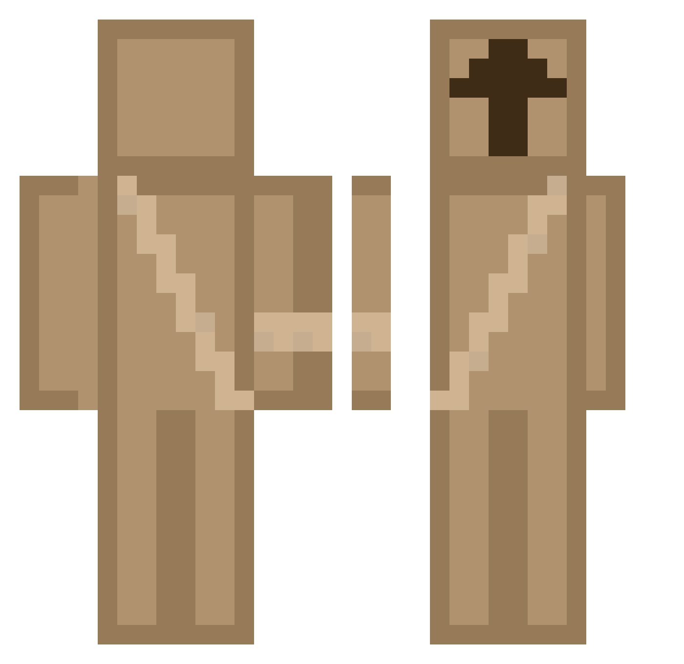 Kingbox_wastaken Minecraft skin, front and back view