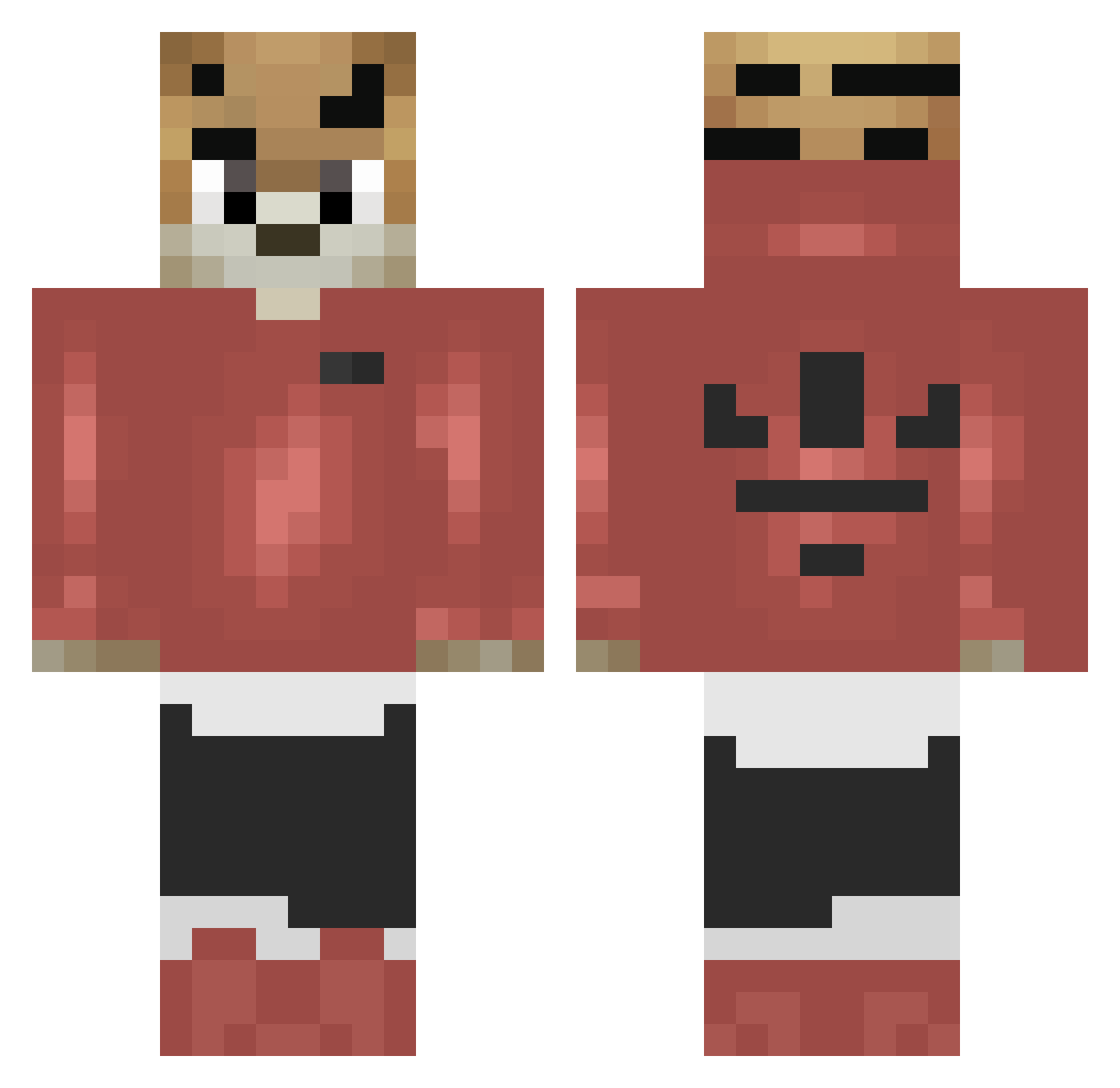 VIP_SHOP Minecraft skin, front and back view
