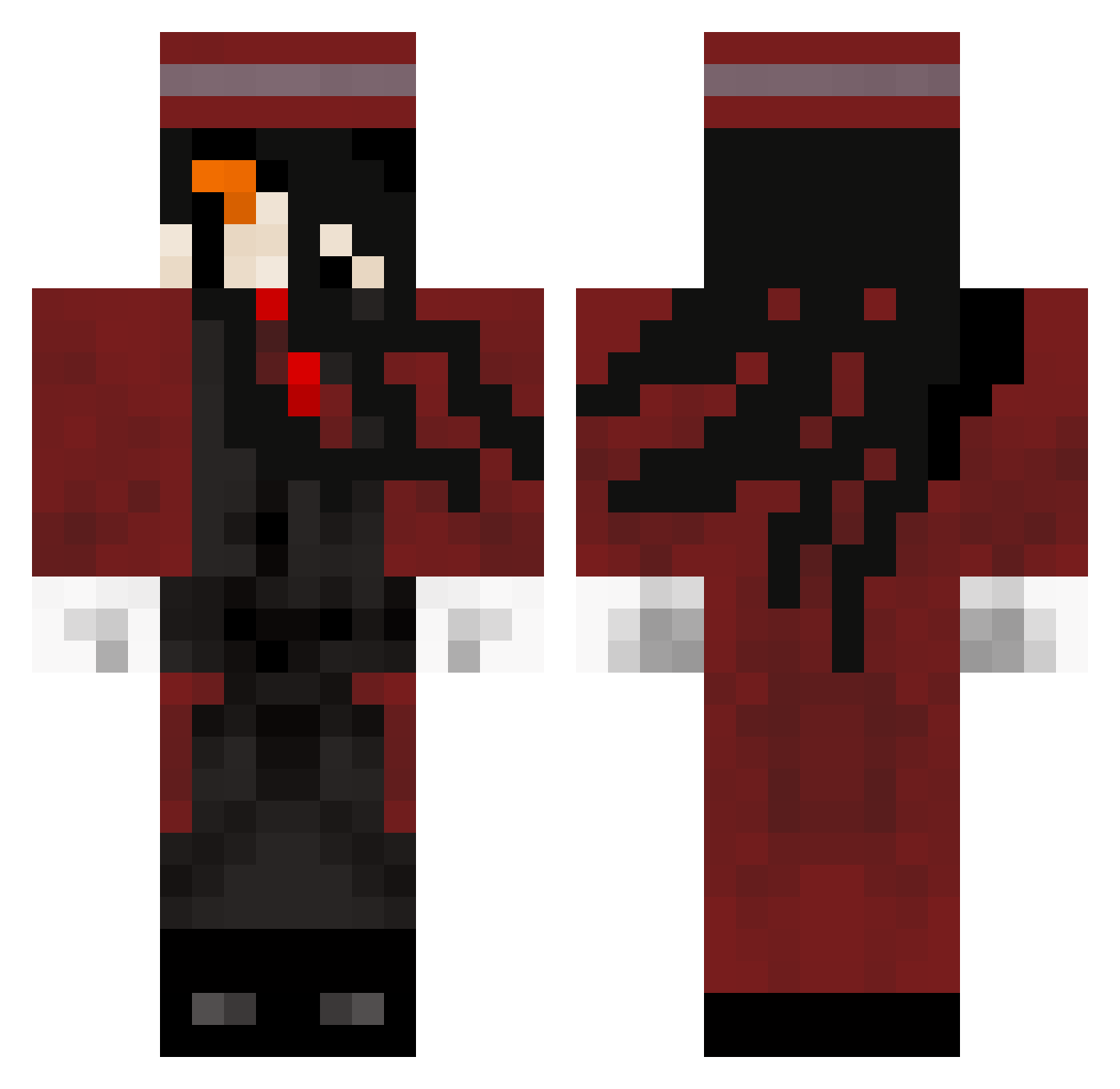 SKULPUNCH Minecraft skin, front and back view