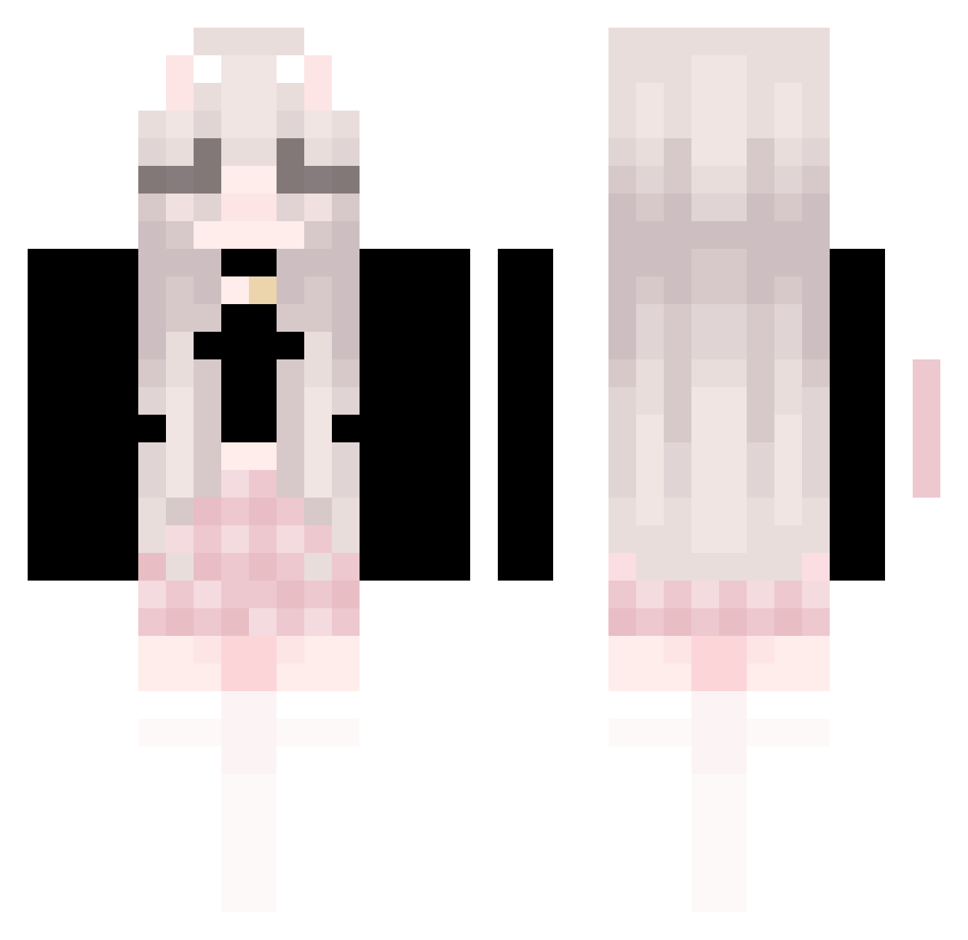 imsaarahh Minecraft skin, front and back view