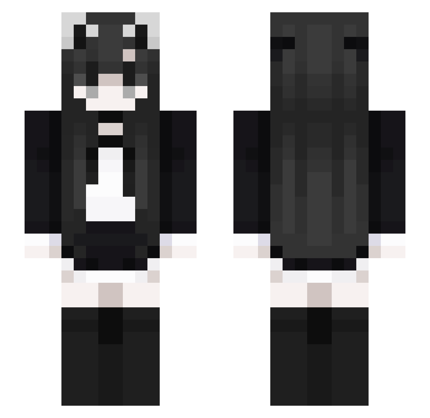 Enjoyeveryth Minecraft skin, front and back view