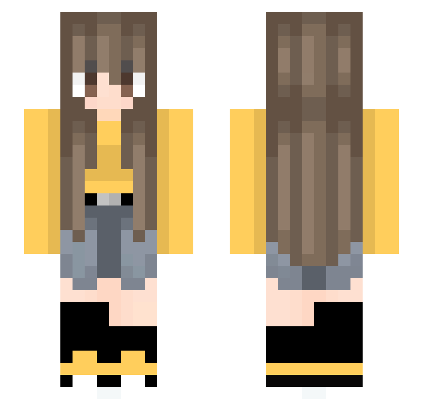 mimi0010 Minecraft skin, front and back view