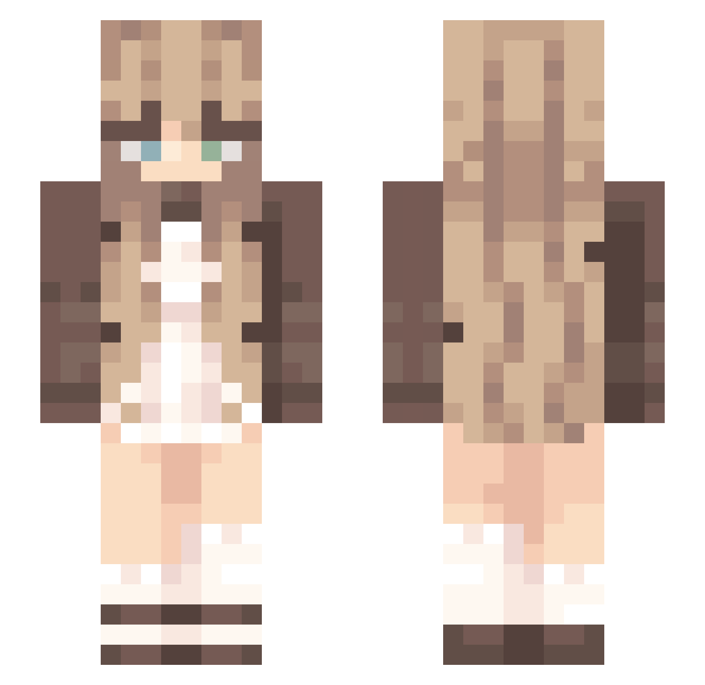 Etwas__ Minecraft skin, front and back view