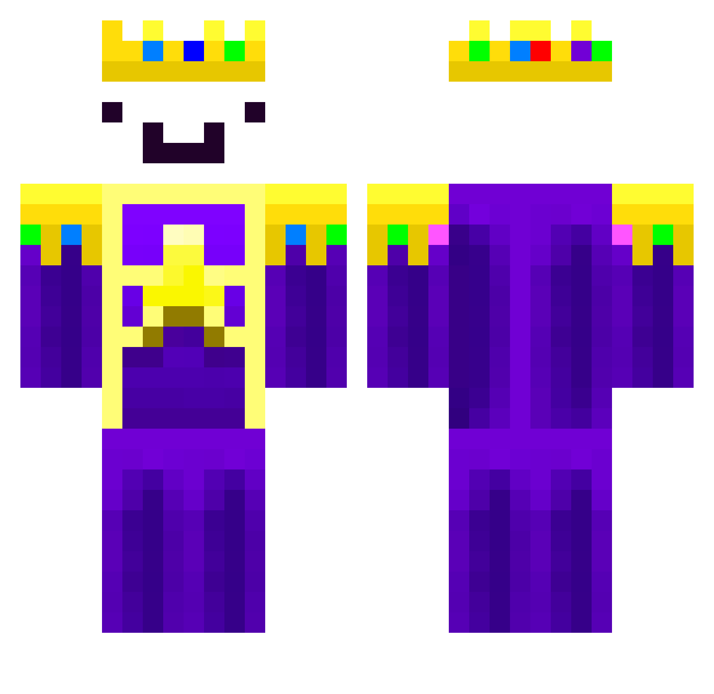 FR333WILL Minecraft skin, front and back view