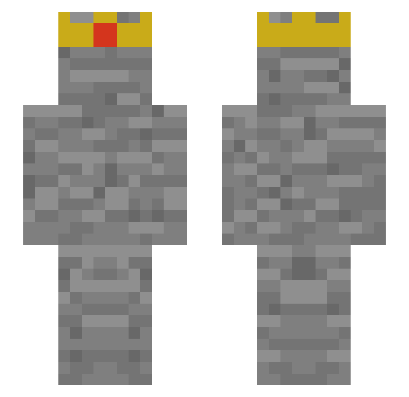 eundol2 Minecraft skin, front and back view