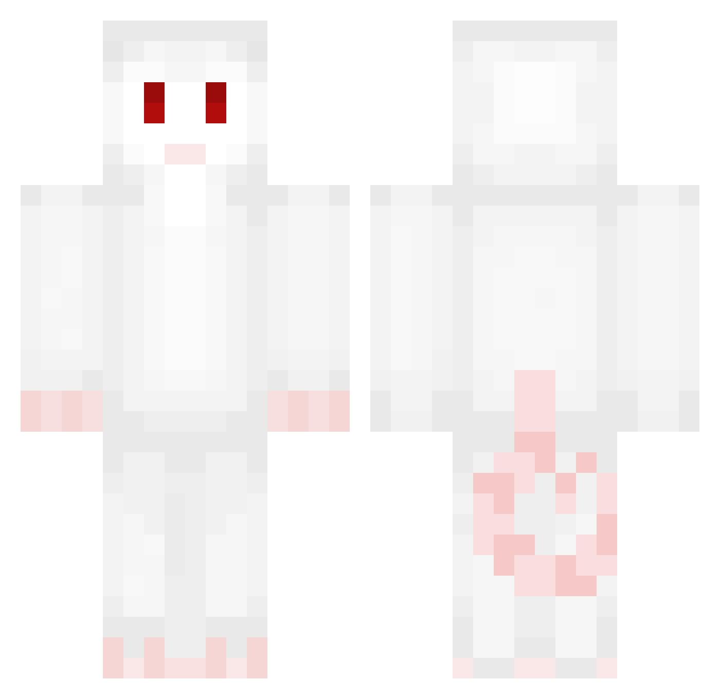 JustNitroXD Minecraft skin, front and back view