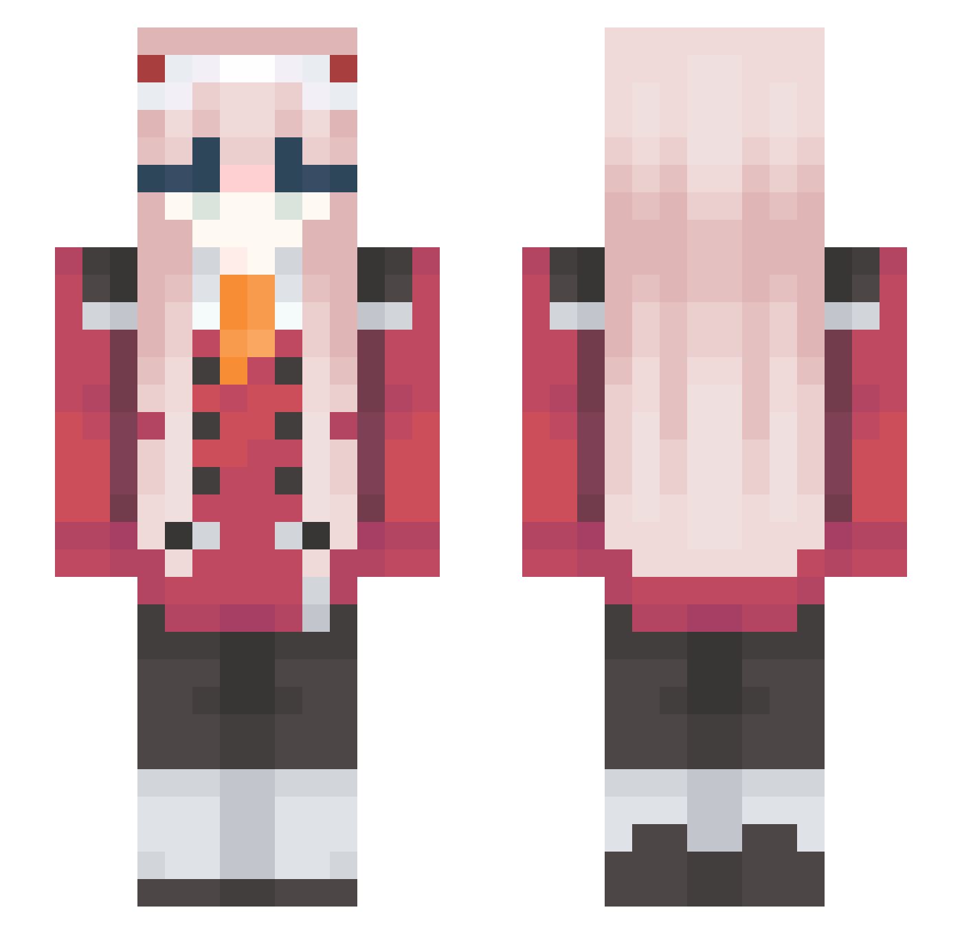 twystt Minecraft skin, front and back view