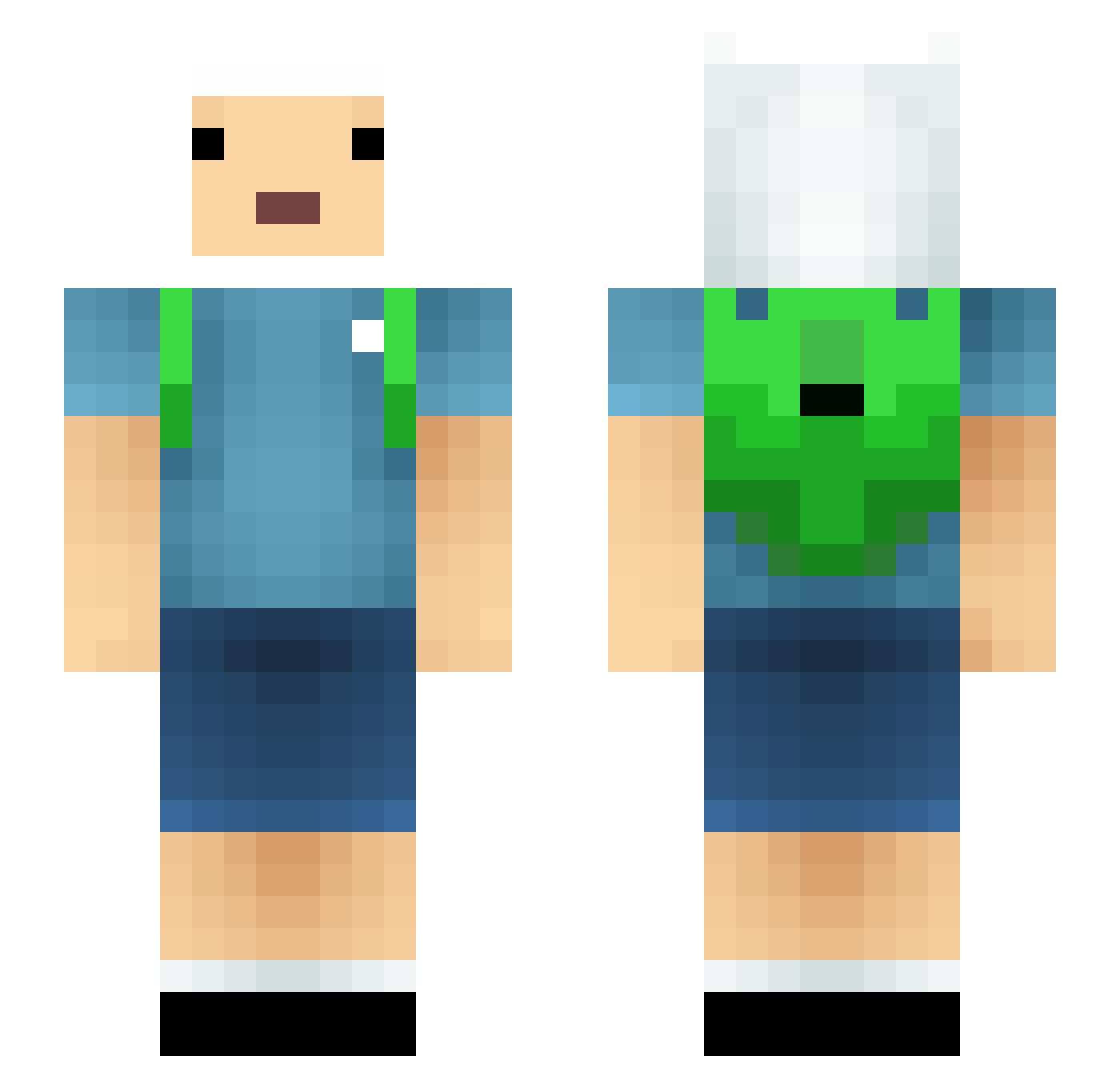 AaSs_ Minecraft skin, front and back view