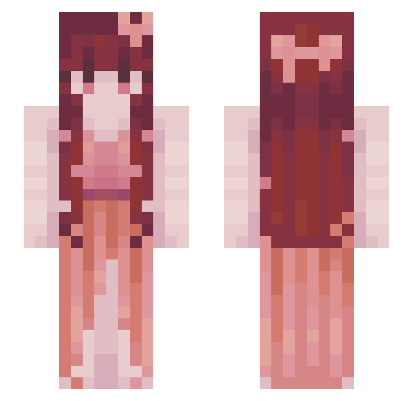 Oriiiii19 Minecraft skin, front and back view