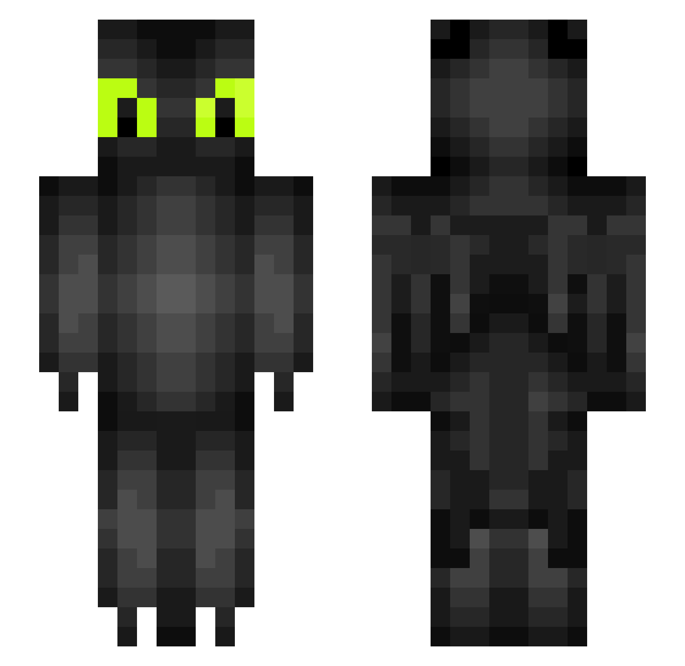 Hammond_ Minecraft skin, front and back view