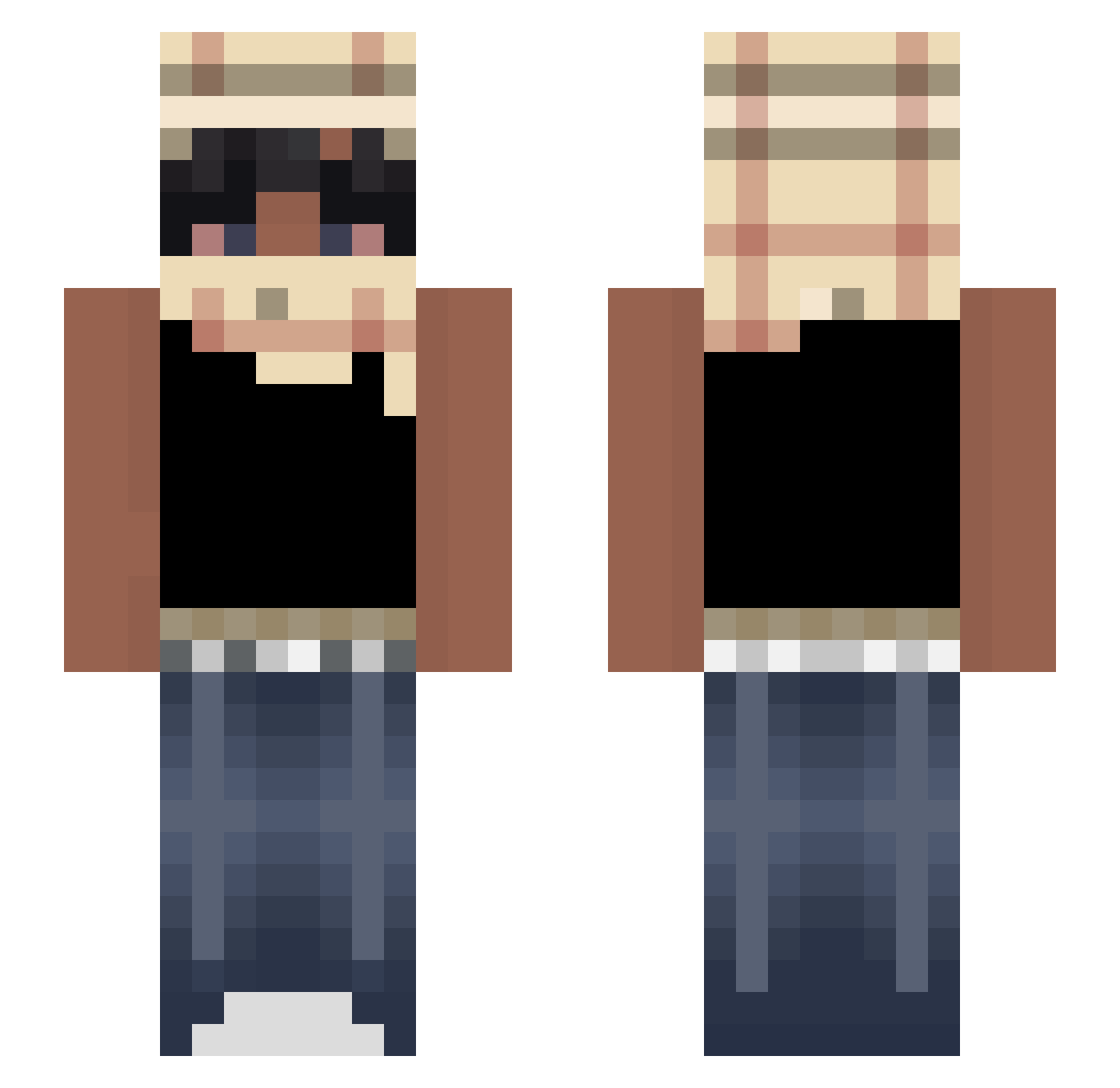 itsvoidski Minecraft skin, front and back view
