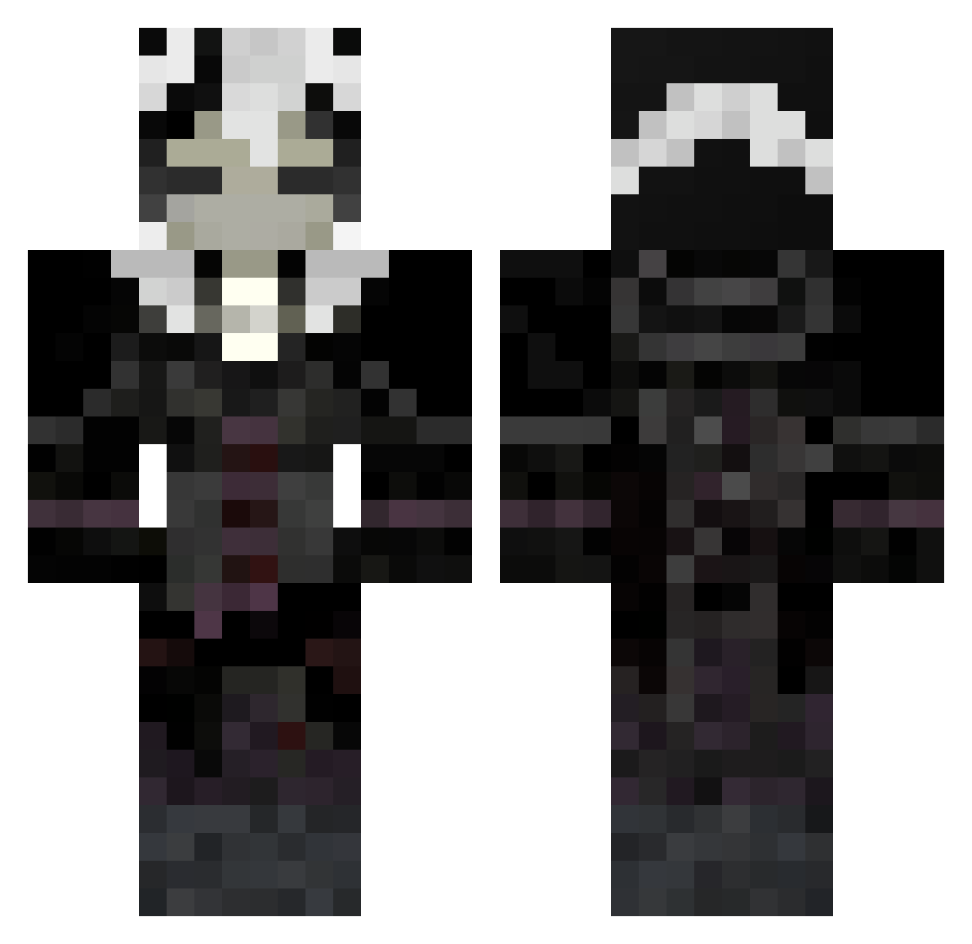 2cv_msmc_4py Minecraft skin, front and back view