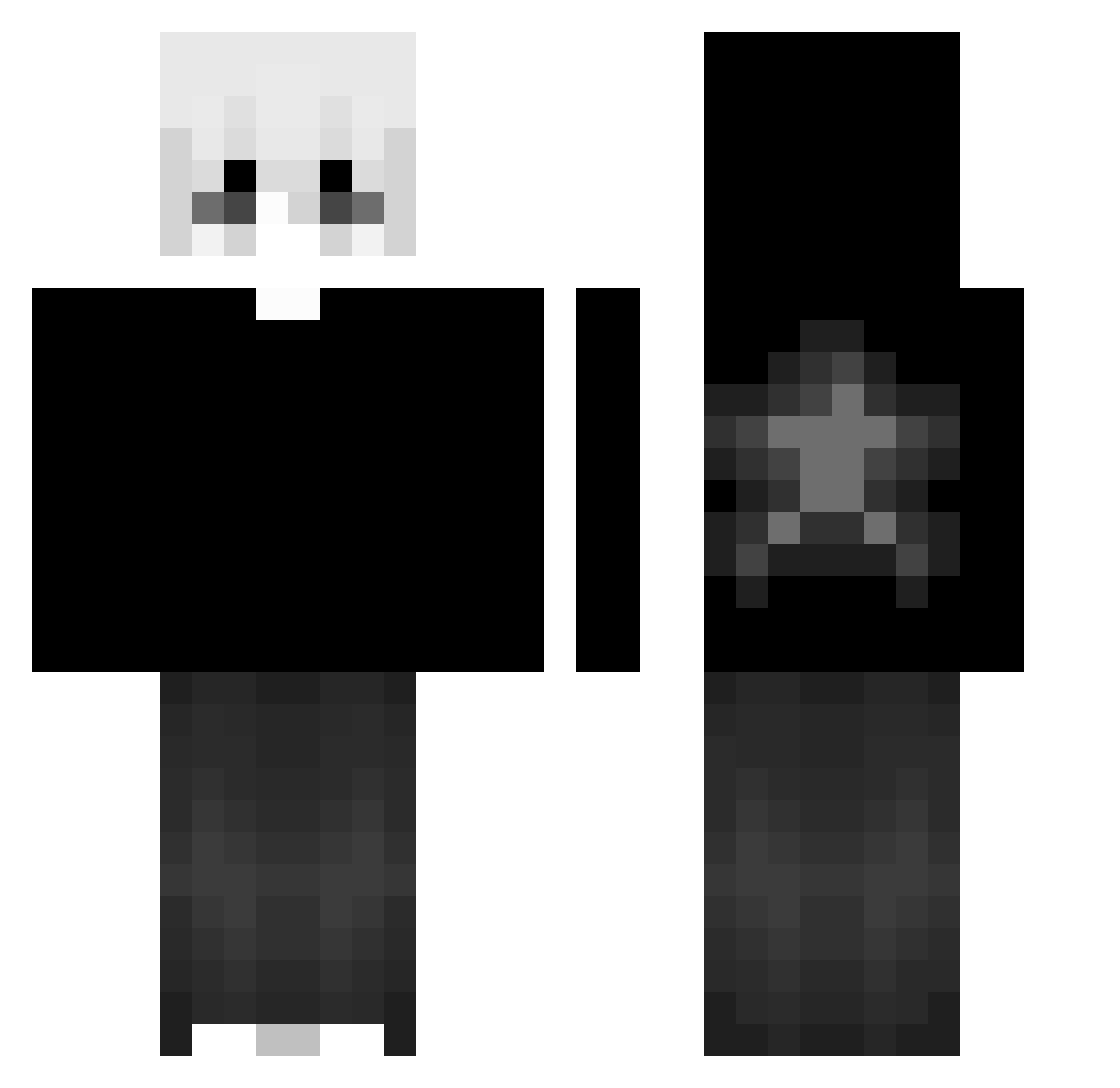 eiskriegerecht Minecraft skin, front and back view