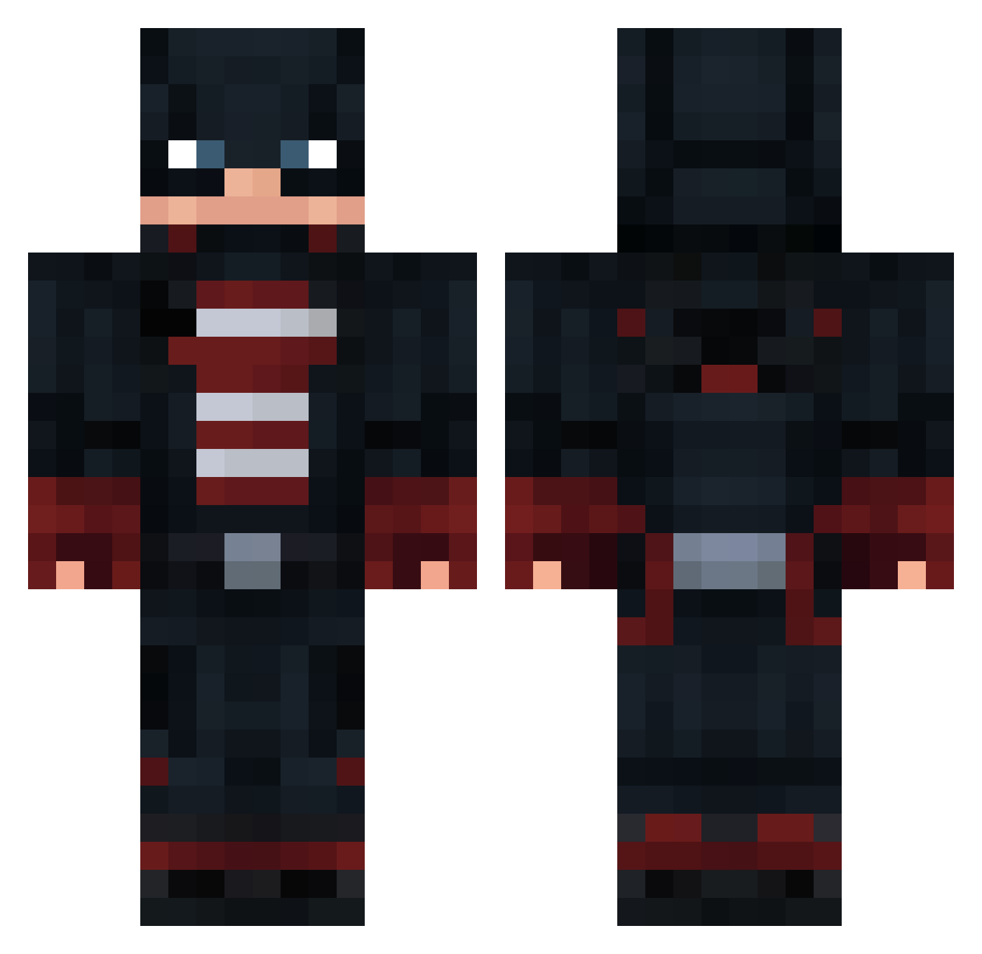 TheGayestAlive Minecraft skin, front and back view