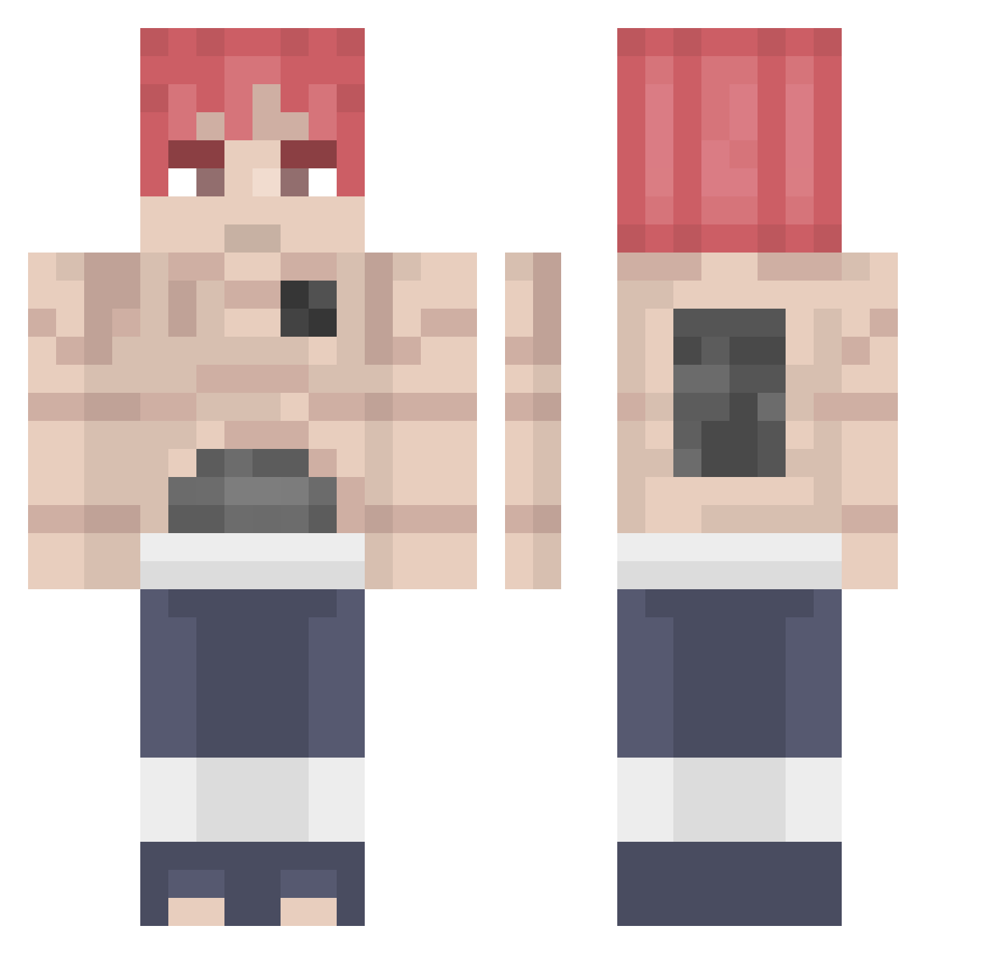DaDragon28 Minecraft skin, front and back view