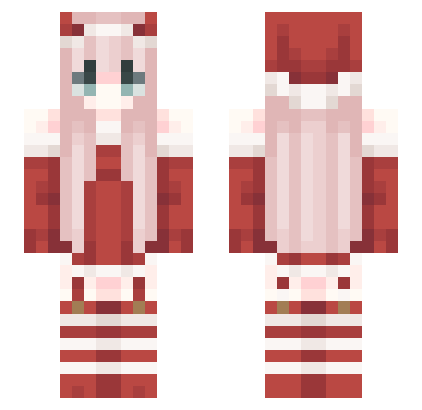 WhiteDragon_02 Minecraft skin, front and back view