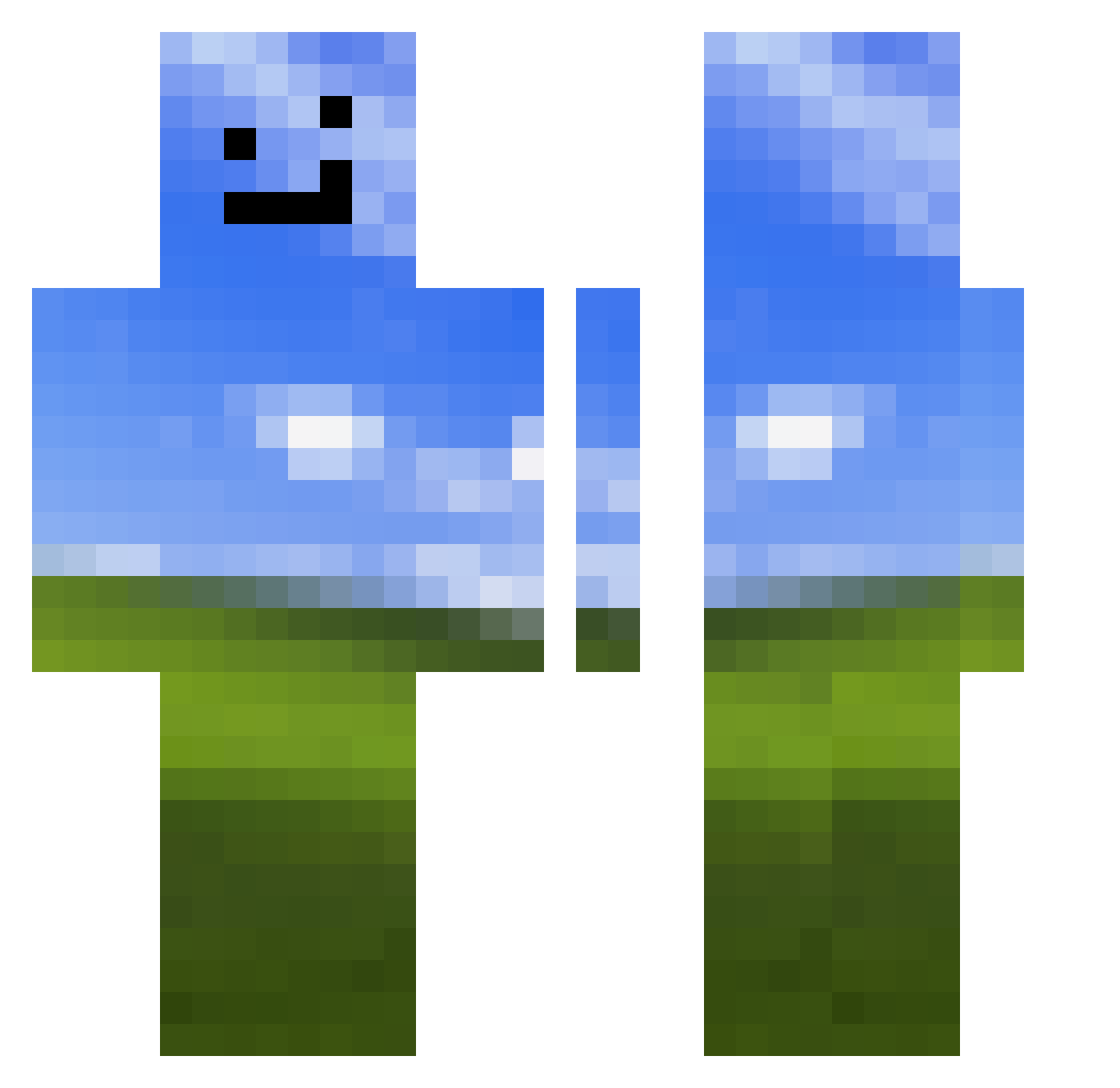 jvdijv Minecraft skin, front and back view