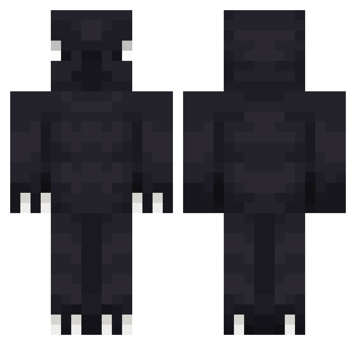 Marco_Mars Minecraft skin, front and back view