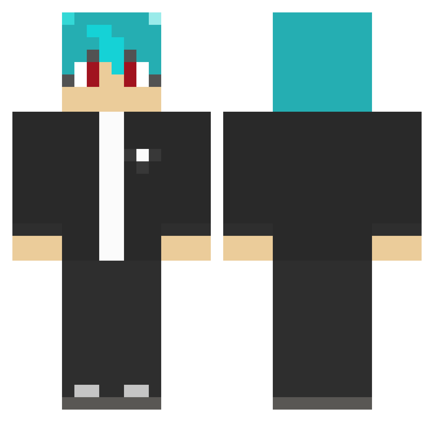 komq_hs_12 Minecraft skin, front and back view