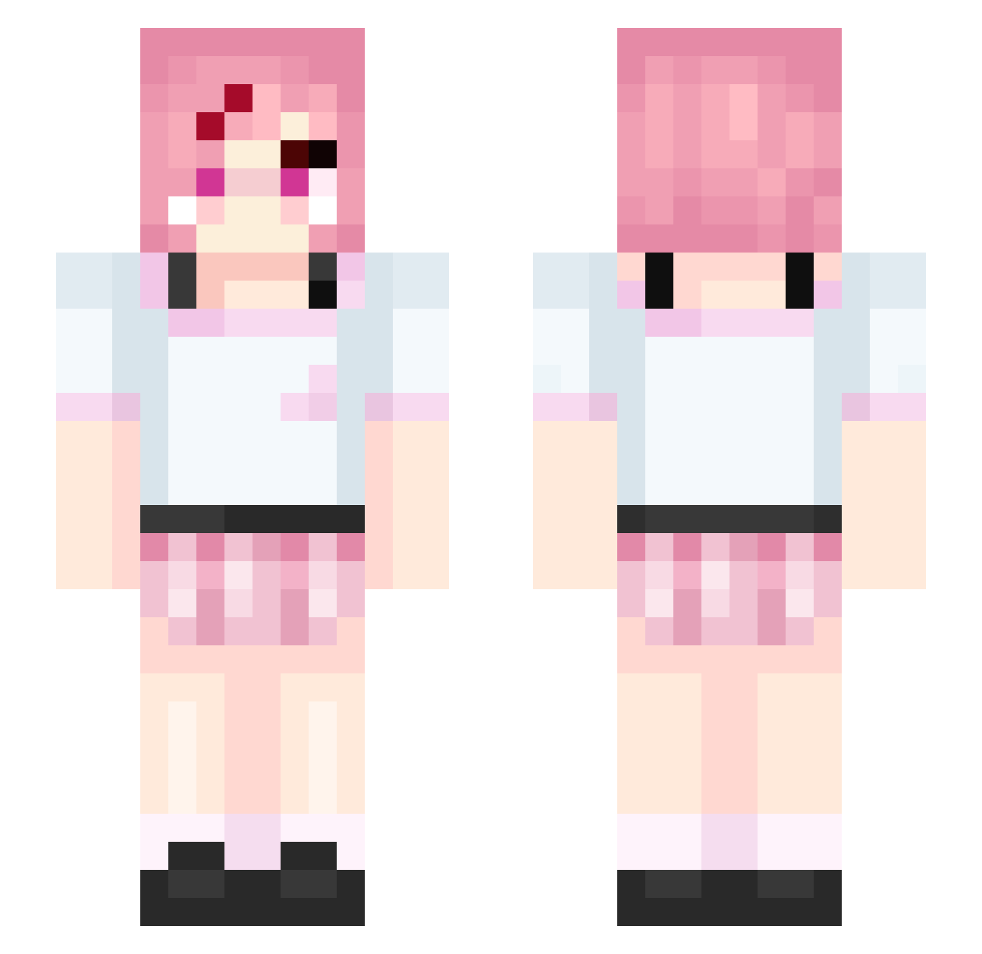 WhaleStalker71 Minecraft skin, front and back view