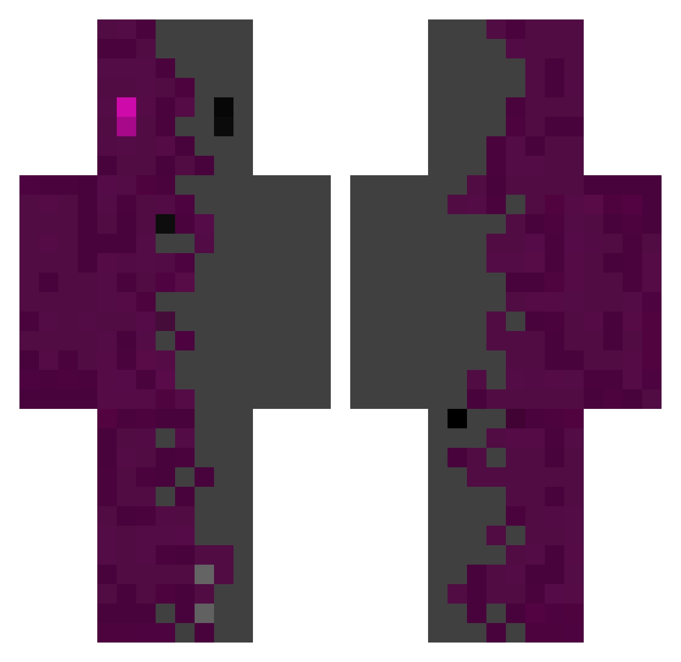superplayer7 Minecraft skin, front and back view