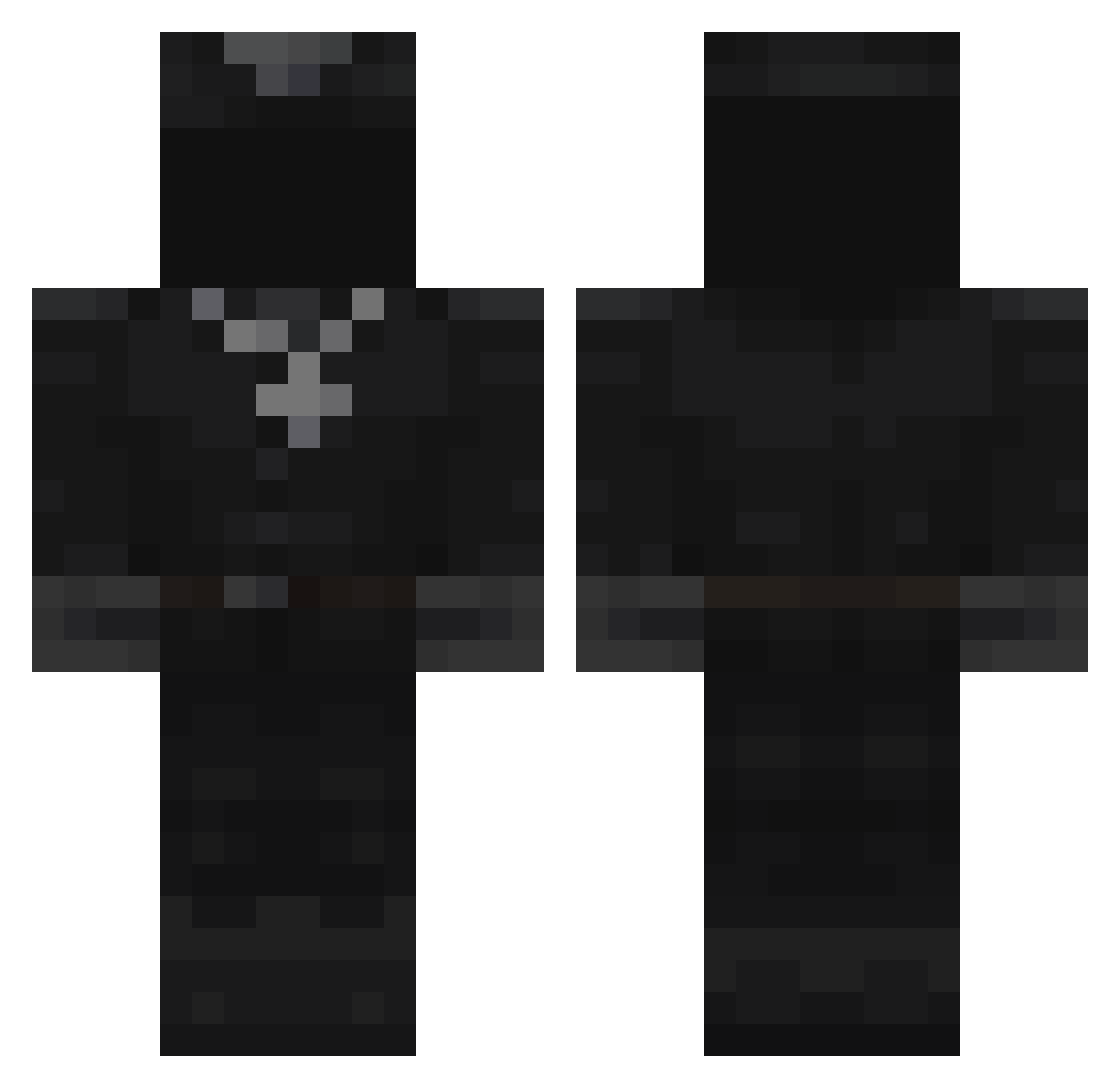 OberKommandant0s Minecraft skin, front and back view