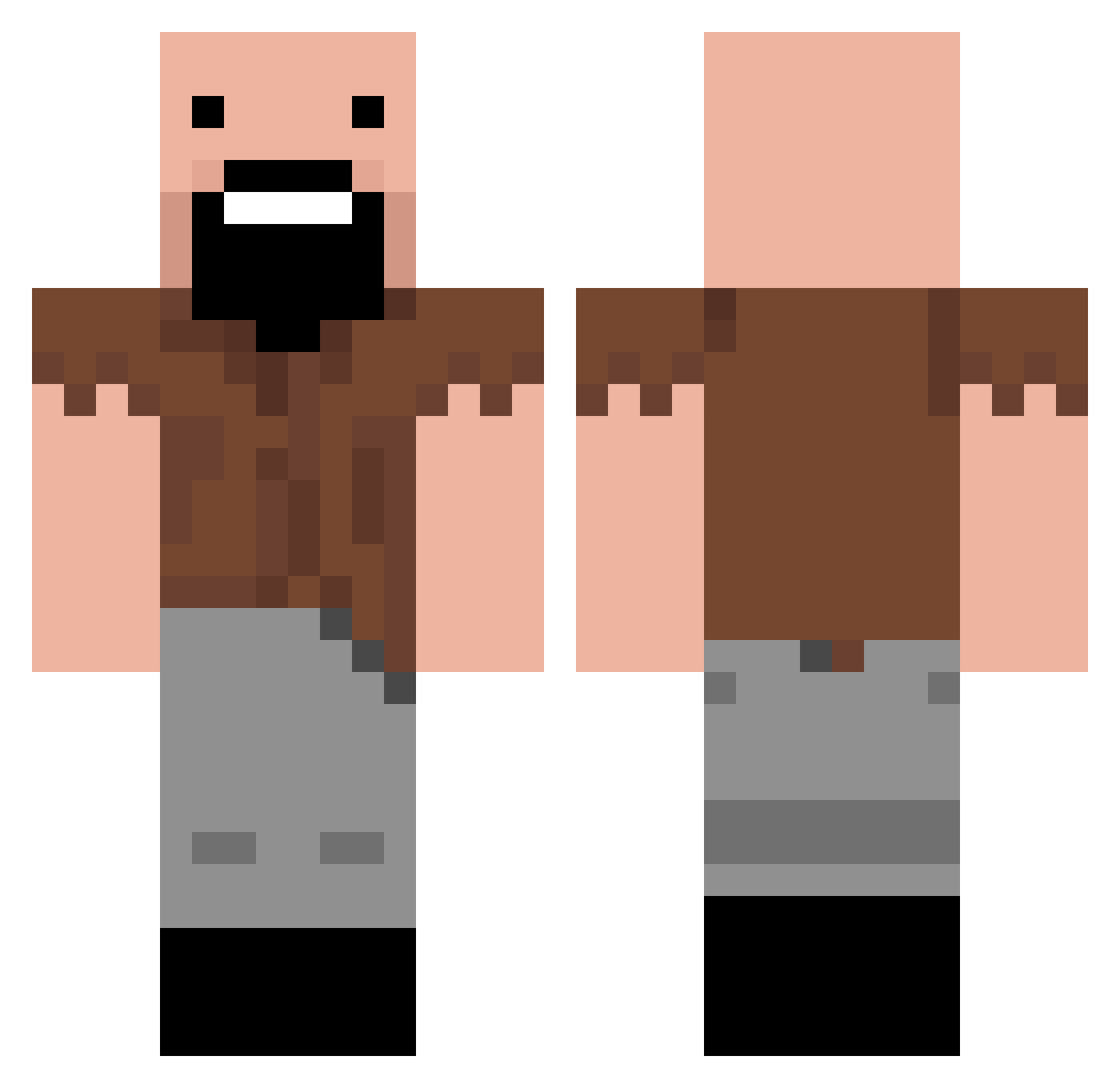 _vdd Minecraft skin, front and back view