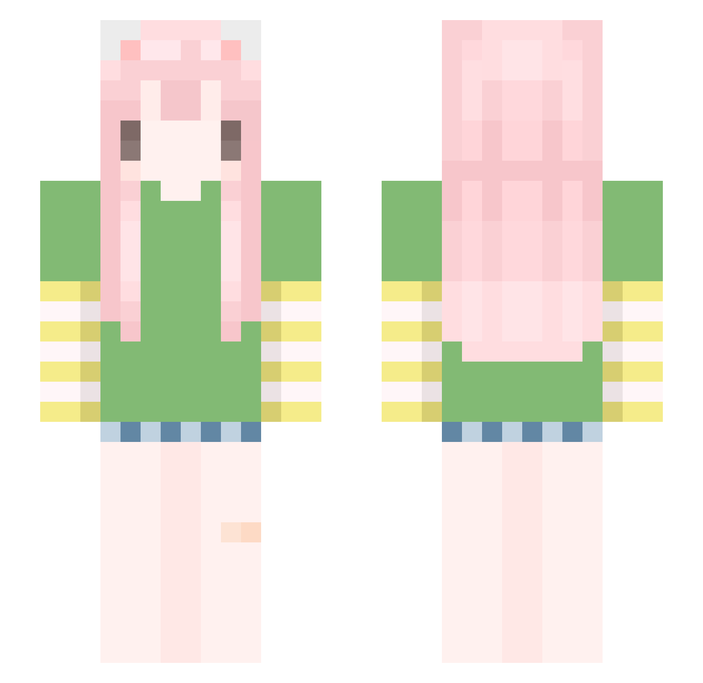 taquitoparty Minecraft skin, front and back view