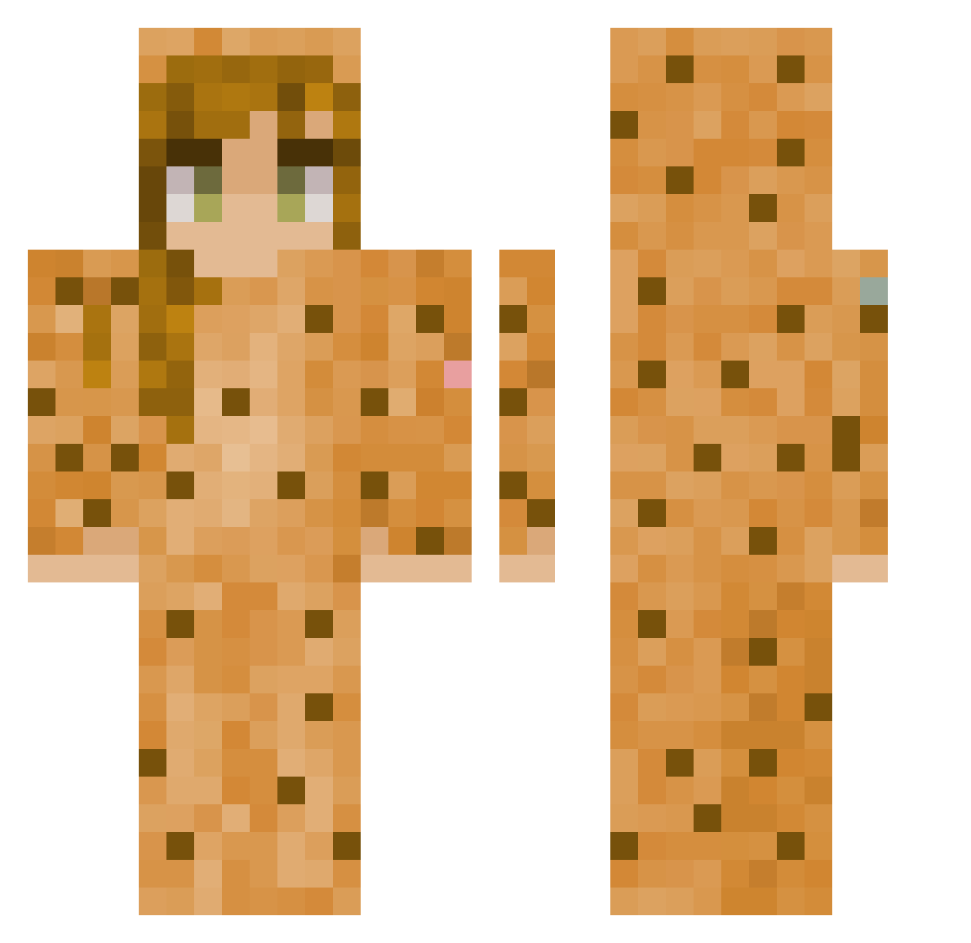 6Gimit9 Minecraft skin, front and back view