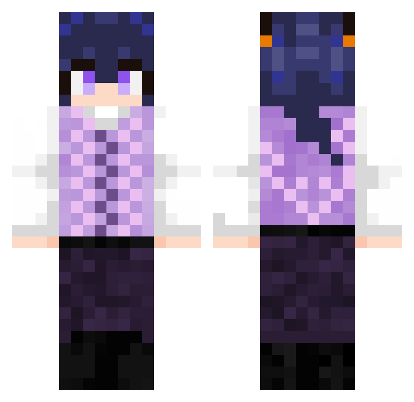 Starlake8603499 Minecraft skin, front and back view