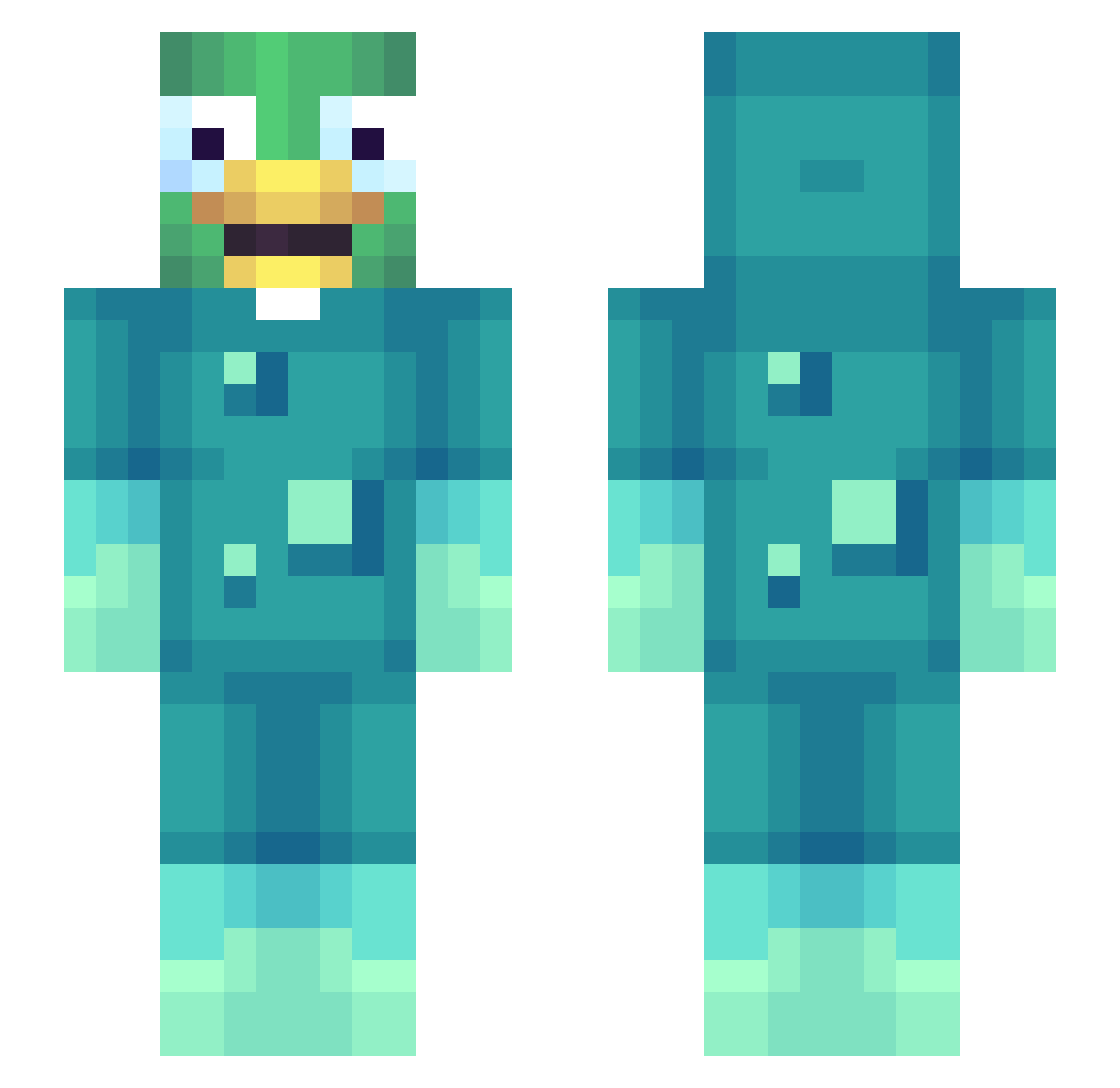 zRam0s_28 Minecraft skin, front and back view