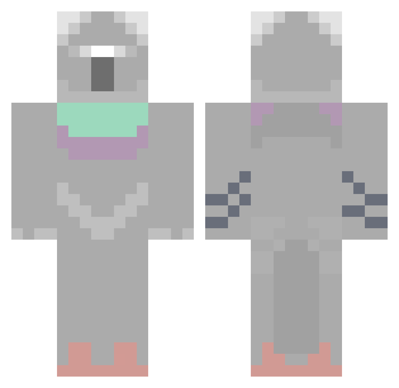 Xx_shadowfire_xX Minecraft skin, front and back view