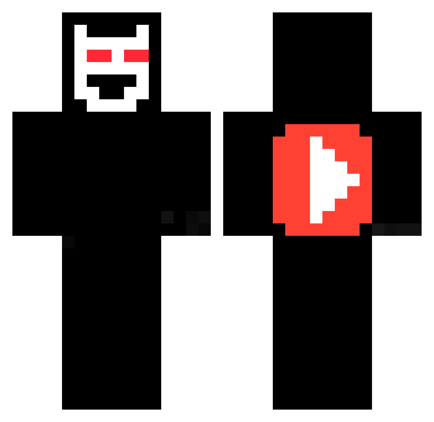 Martanhraje1 Minecraft skin, front and back view