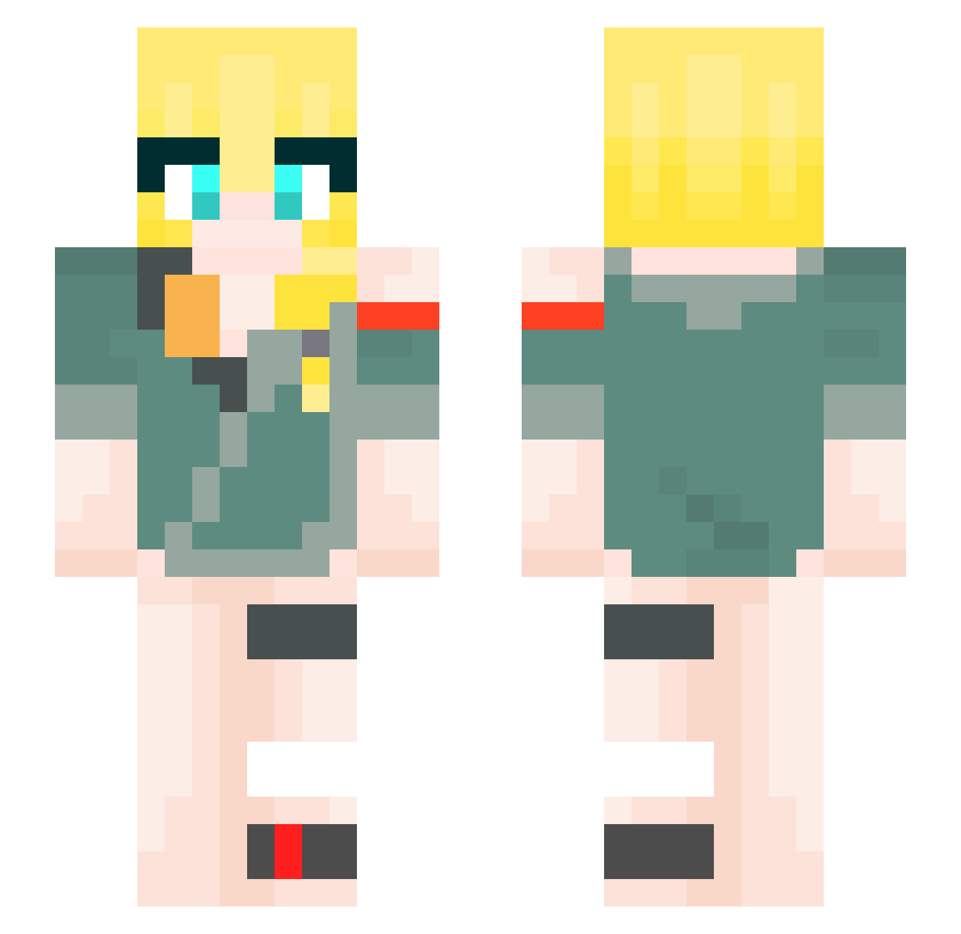 solcca_mar Minecraft skin, front and back view