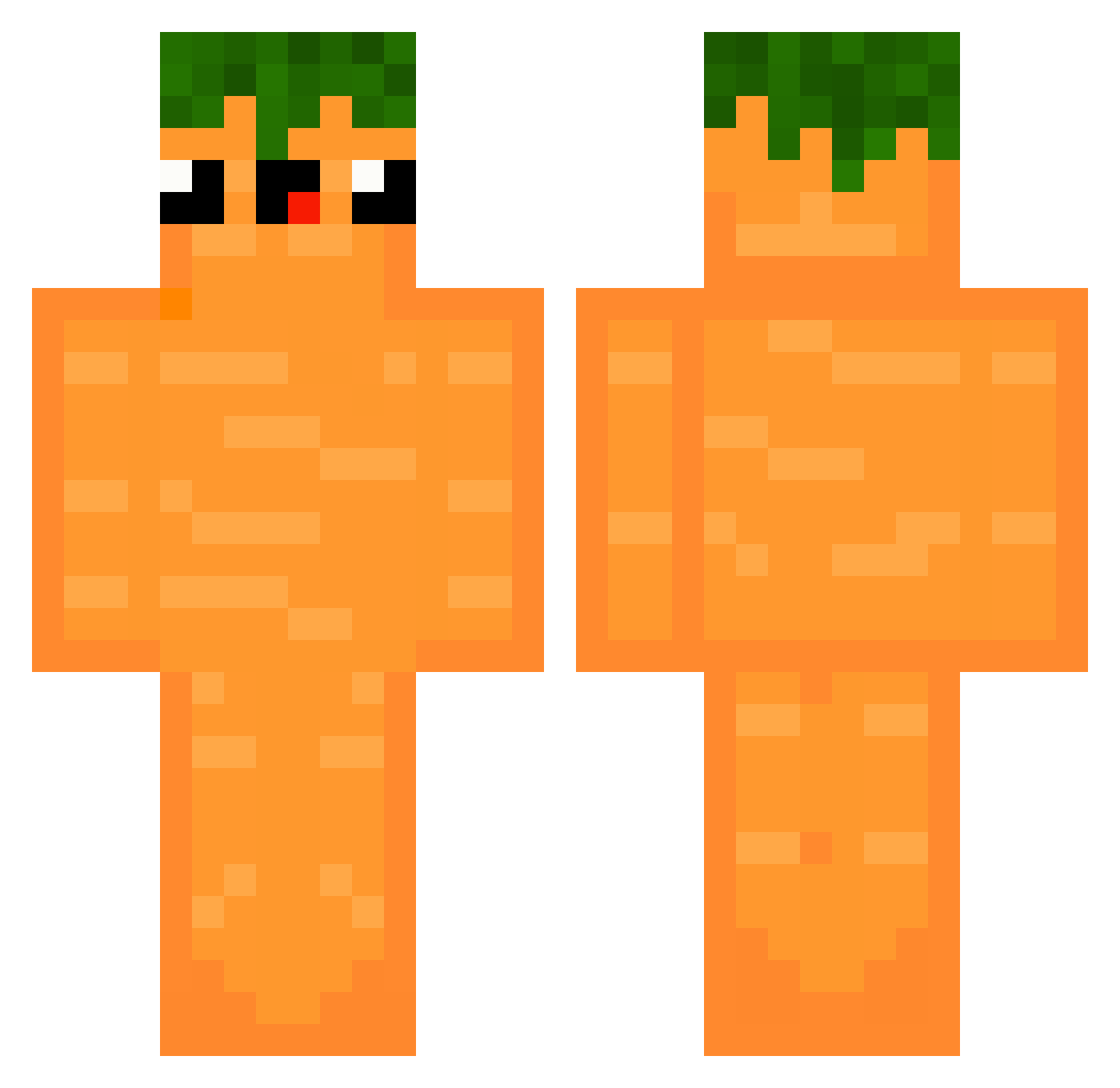 LeoZockt44 Minecraft skin, front and back view