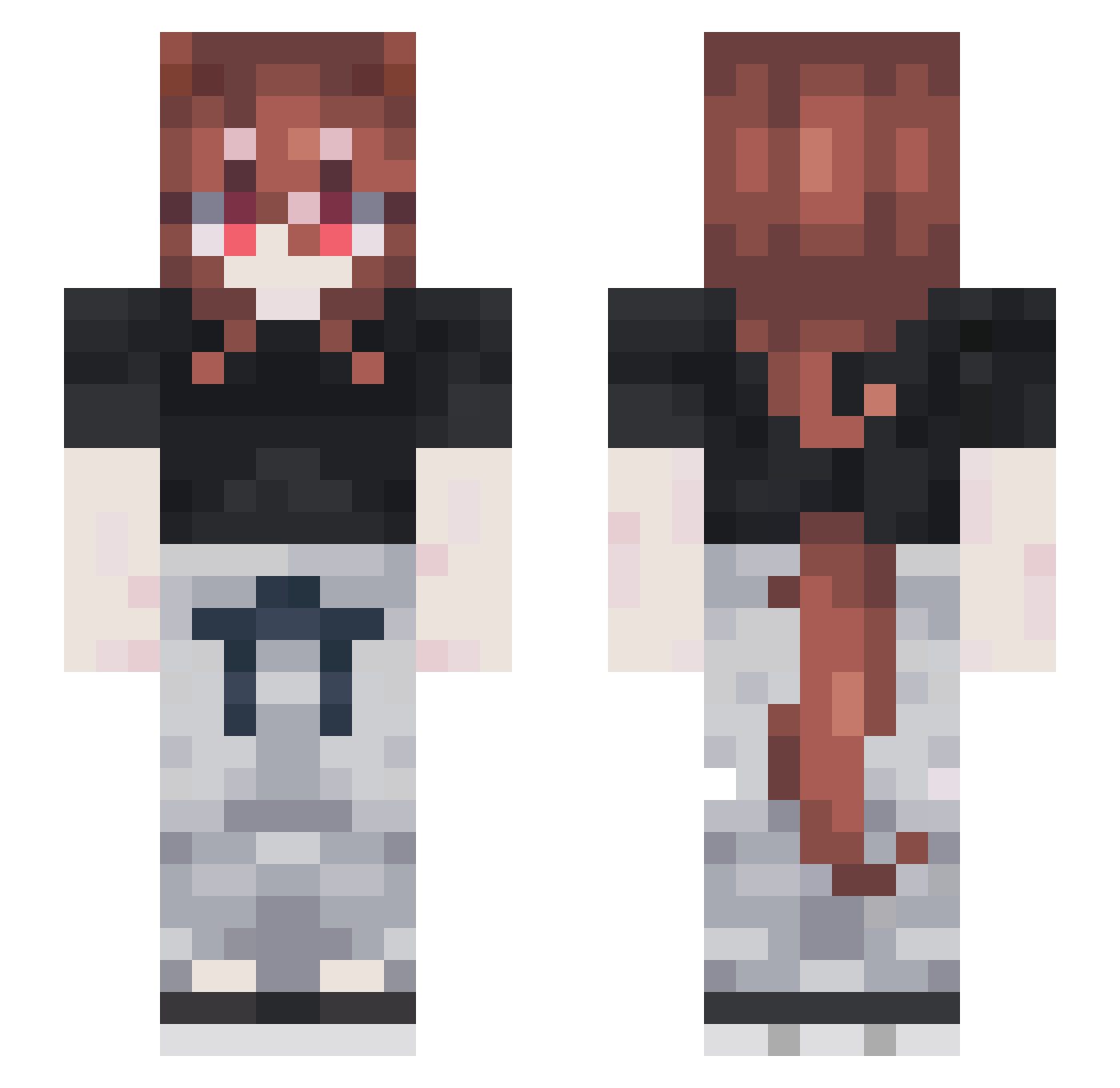 Charon_XIX Minecraft skin, front and back view
