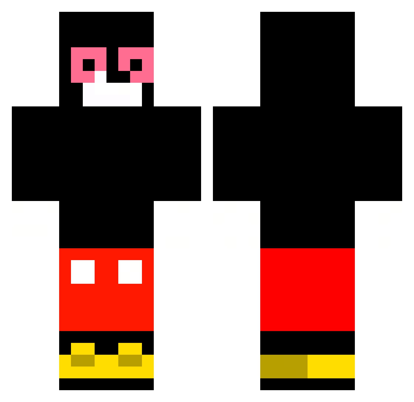 VichoPro_ Minecraft skin, front and back view