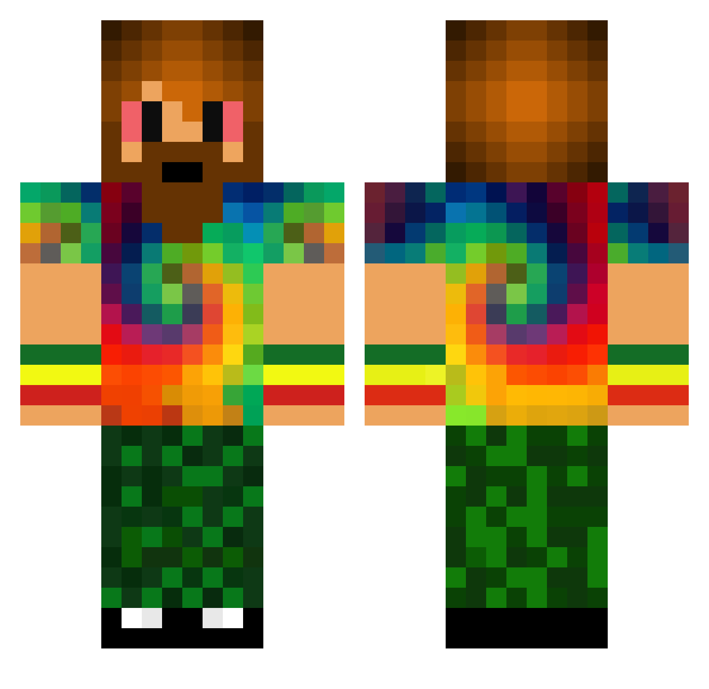 _SkyLeo_ Minecraft skin, front and back view