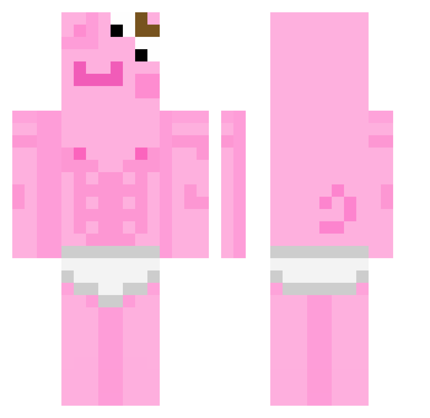 steeeMC Minecraft skin, front and back view