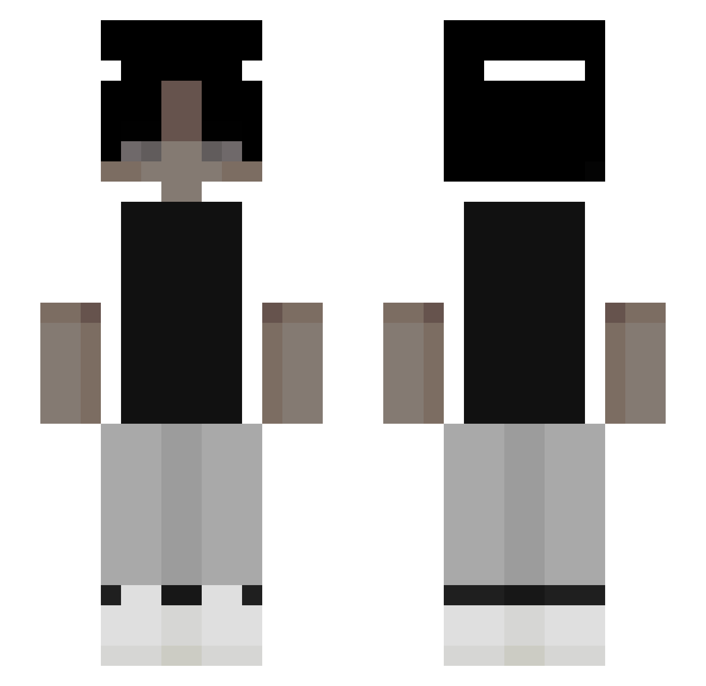 David07CZ_ Minecraft skin, front and back view