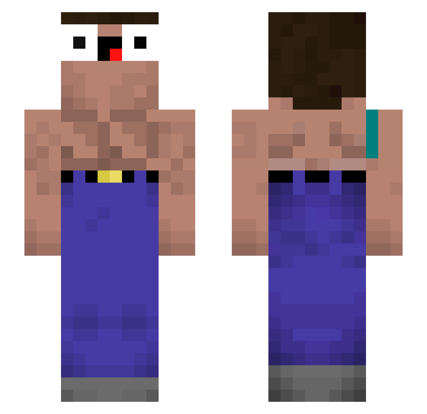 ADP2010__ Minecraft skin, front and back view