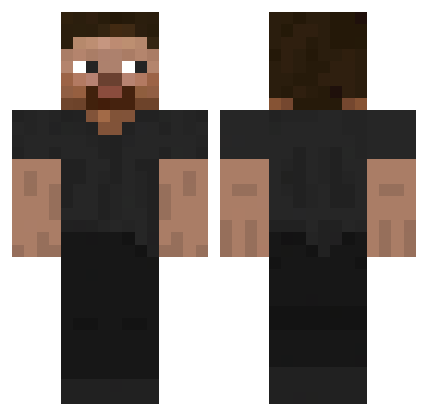 popsmokekiller Minecraft skin, front and back view